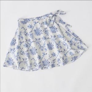 UO Wendy Satin Wrap Skirt